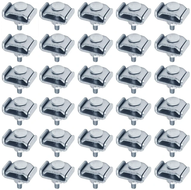 Main image of 30 Pack Splice Washer Kit, Cable Raceways Gridwall Connector Clip For Basket Wire Mesh Cable Tray