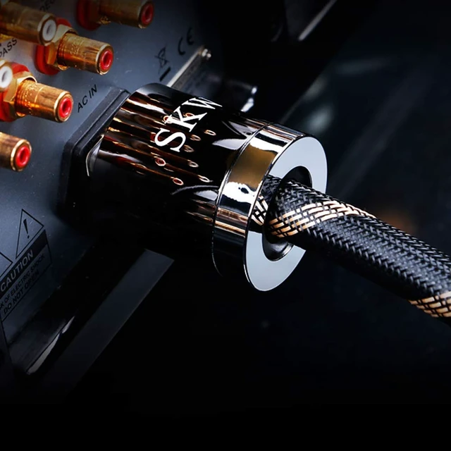 Alt view image 7 of 7 - Upgrade C15 Audiophile Ultra-high Purity Copper Power Cord, Male to Female Power Cable, US Plug for Subwoofer, Amplifier, DV/AV 3.2ft/1M