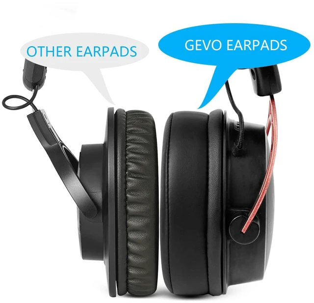 Alt view image 5 of 7 - Ear Pads Replacement for Audio Technica ATH M50/M50X/M50XBT/M40/M40X/M40XFS/M30/M30X/M35/M20X/MSR7/ Monitor Headphones, Earpads Cushions with Noise Isolation Memory Foam (Protein Leather)