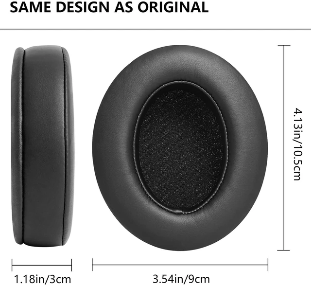 Alt view image 7 of 7 - Ear Pads Replacement for Audio Technica ATH M50/M50X/M50XBT/M40/M40X/M40XFS/M30/M30X/M35/M20X/MSR7/ Monitor Headphones, Earpads Cushions with Noise Isolation Memory Foam (Protein Leather)