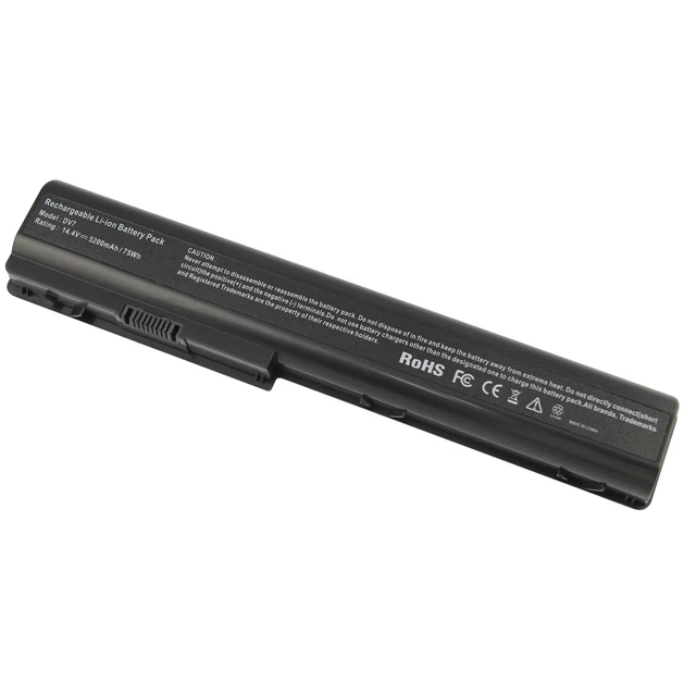 Alt view image 3 of 5 - Laptop Battery for HP 480385-001 HSTNN-IB75 HP Pavilion DV7-3065DX DV7-3165DX DV7-1245DX DV7-3085DX dv7z DV8 464058-121 464059-121 464059-122 HSTNN-C50C HSTN-DB85 HSTNN-DB74