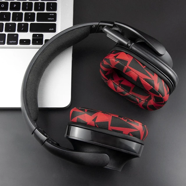 Alt view image 7 of 7 - Earpads for Logitech G35/G930/G933/G935/G633/G635/G533/G430/G431/G432/G433/G332/G230/G231/G233 Gaming Headset, Replacement Ear Pads Cushions with Protein Leather - Red Storm
