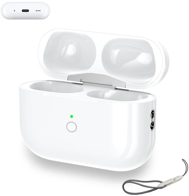 Main image of Wireless Charging Case Replacement Compatible with AirPod Pro 2nd & 1st Generation, AirPod Pro 2 1 Case with Bluetooth Pairing Sync Button,USB-C Charging