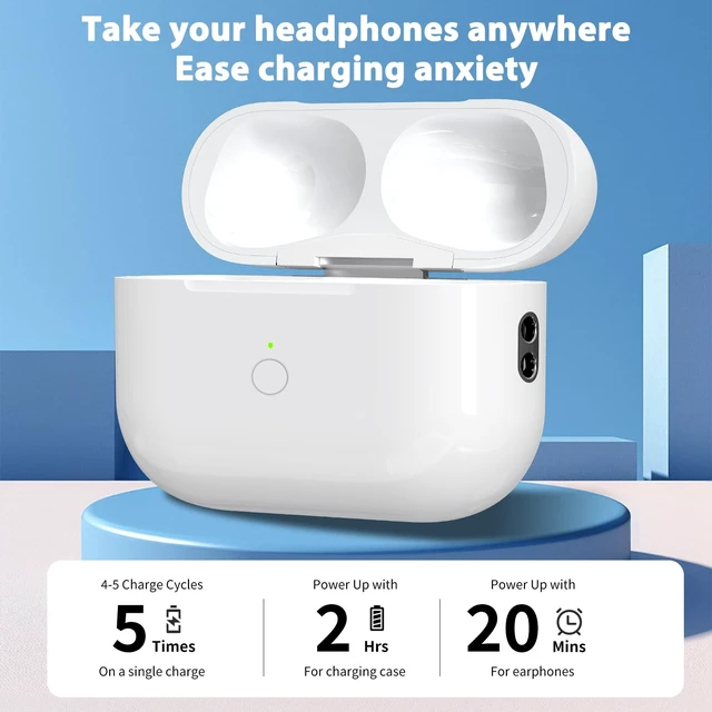 Alt view image 4 of 7 - Wireless Charging Case Replacement Compatible with AirPod Pro 2nd & 1st Generation, AirPod Pro 2 1 Case with Bluetooth Pairing Sync Button,USB-C Charging
