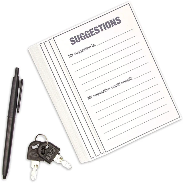 Alt view image 3 of 7 - Wooden Suggestion Box with Slot - Secure Money Drop - Raffle Box for Events - 7.5 x 7.1 x 5.5 in, Brown, 50 Blank Cards & Pen