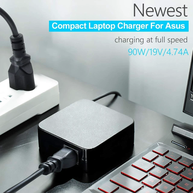 Alt view image 4 of 6 - 90W Adapter Power Cord for Asus Monitor Compatible with Rog Strix PG279Q PG279 PG279QZ XG27UQ PG259QN, TUF Gaming VG27AQ VG32VQR VG35VQ Vivo AiO V230I V230IC