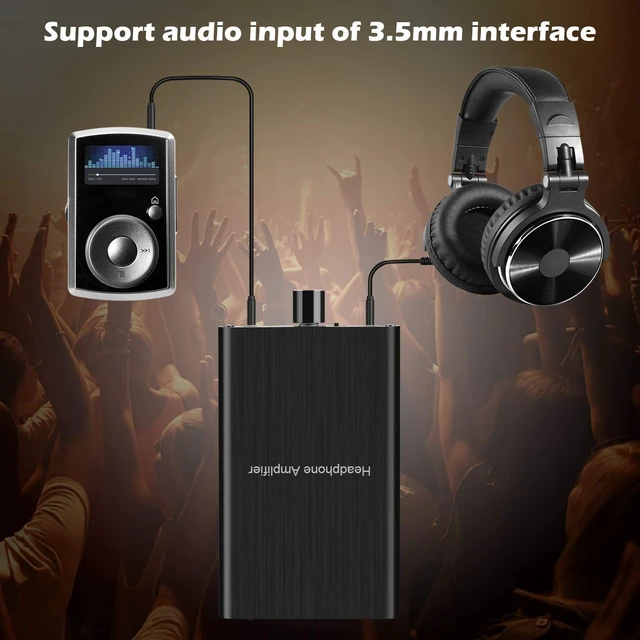 Alt view image 4 of 7 - Headphone Amplifier with Bass Boost, Support 3.5mm AUX and Type-C 16-600 Headphone -3.5mm Stereo Audio Out, GAIN, Bass for Mac, Phones, iPad, MP3, MP4 and Computers,Xbox one,PS4,PS5 Controller