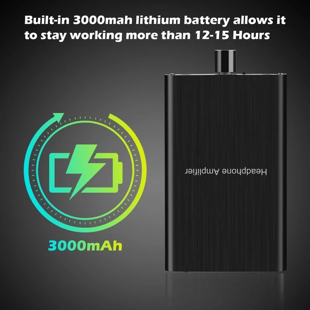 Alt view image 7 of 7 - Headphone Amplifier with Bass Boost, Support 3.5mm AUX and Type-C 16-600 Headphone -3.5mm Stereo Audio Out, GAIN, Bass for Mac, Phones, iPad, MP3, MP4 and Computers,Xbox one,PS4,PS5 Controller