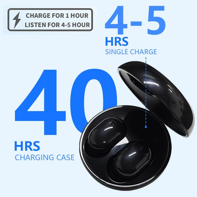 Alt view image 2 of 6 - Wireless Earbuds for Kids,Bluetooth Headphones for Small Ears Women Man Adults,25hrs Playtime Built in Mic Earphones Premium Deep Bass in Ear Headset for School Sport Gym (Black)
