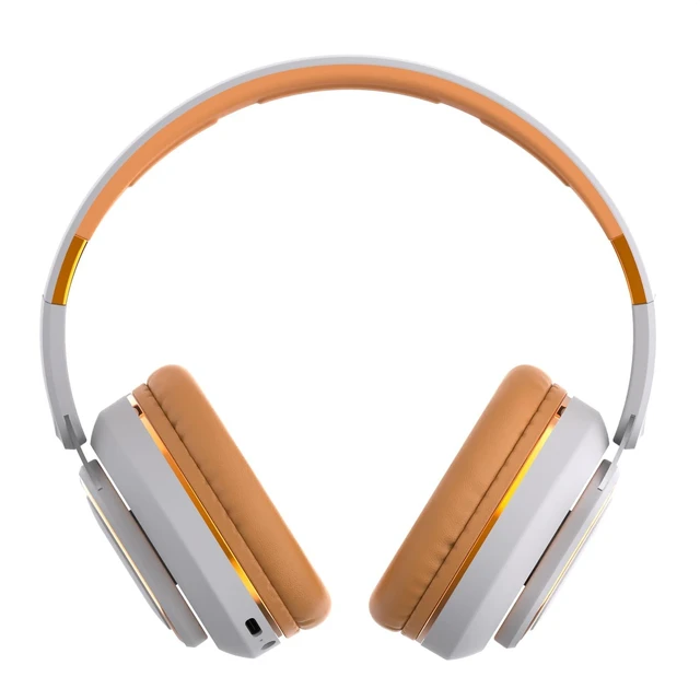 Alt view image 5 of 7 - H7 Foldable Over-the-Ear Wireless Headphones Bluetooth(Off White) 30H Playtime HiFi Headsets,1.5m Audio Cable,Soft Lightweight With Mic,for Android,iOS,Gift,Study,Office