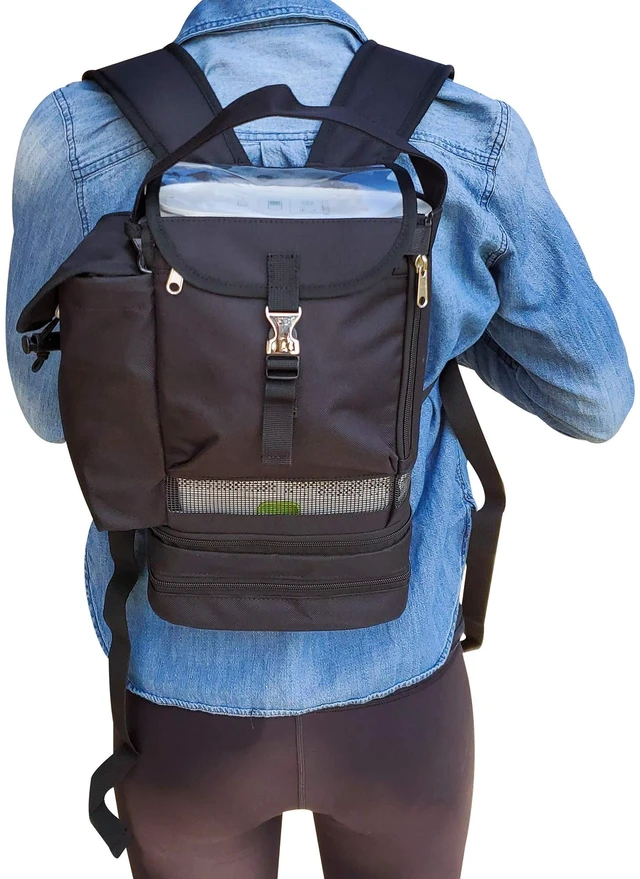 Alt view image 4 of 7 - Backpack fit for Philips Respironics SimplyGo Min POC (only fits the SimplyGo mini, not the regular)