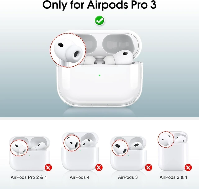 Alt view image 2 of 6 - for AirPods Pro 3 Case 2025, Compatible with AirPods Pro 3rd Generation Case, Full Body Shockproof Protective Cover for Women Men with Keychain, Khaki