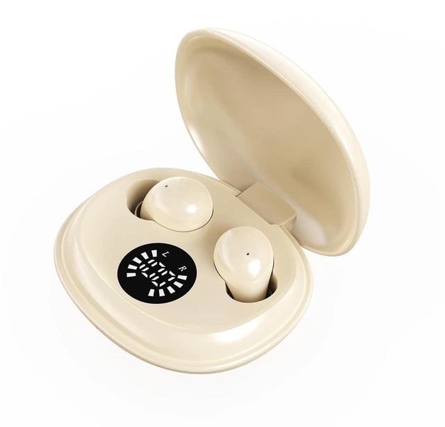 Main image of Wireless Sleep Earbuds Bluetooth 6.0,Mini Invisible Sleep Earbuds for Side Sleepers,LED Display Portable Case Small Earphones for Sleep Work Sports (Khaki)