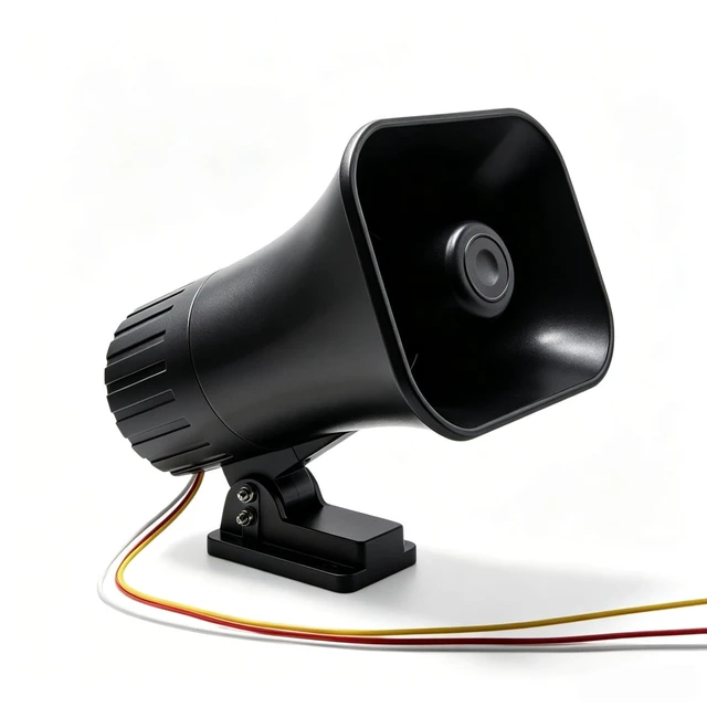 Main image of 30W Alarm Siren,Dual Tone Outdoor Self Contained Electric Security Ring Siren with Bracket6-12V DC 130DB for Car Home Doorbell Security Protection System