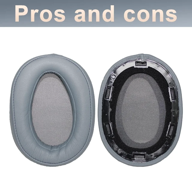 Alt view image 2 of 7 - WH-H900N Ear Pads Replacement Earpads Ear Cushion Compatible with Sony MDR-100ABN WH-H900N Headphones (Moonlight Blue)