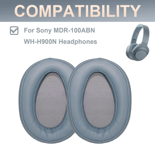 Alt view image 4 of 7 - WH-H900N Ear Pads Replacement Earpads Ear Cushion Compatible with Sony MDR-100ABN WH-H900N Headphones (Moonlight Blue)