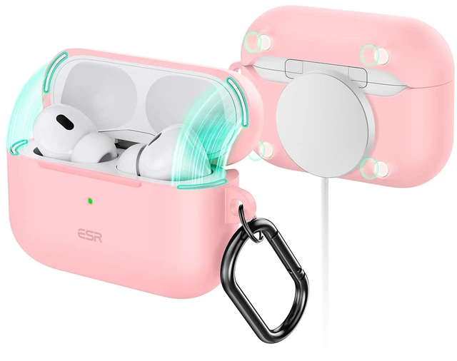 Main image of for Airpods Pro 2 Case (HaloLock), Compatible with MagSafe, Pink Compatible with AirPods Pro 2nd/1st Gen Case(2023/2022/2019), Magnetic Lid, Full Drop Protection
