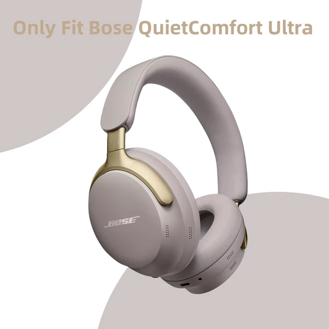 Alt view image 3 of 7 - Replacement Ear Pads for Bose QC Ultra and QC Ultra 2, Sandstone Upgraded Memory Foam Ear Cushions with Soft Protein Leather for Enhanced Comfort and Noise Isolation