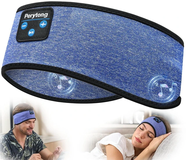 Main image of Sleep Headphones Bluetooth 5.4 Headband Wireless Earbuds Earphones Sweat Resistant with Ultra-Thin HD Stereo Speaker, Headphone Band for Side Sleepers Workout Running Tech Gadgets Unique Gifts