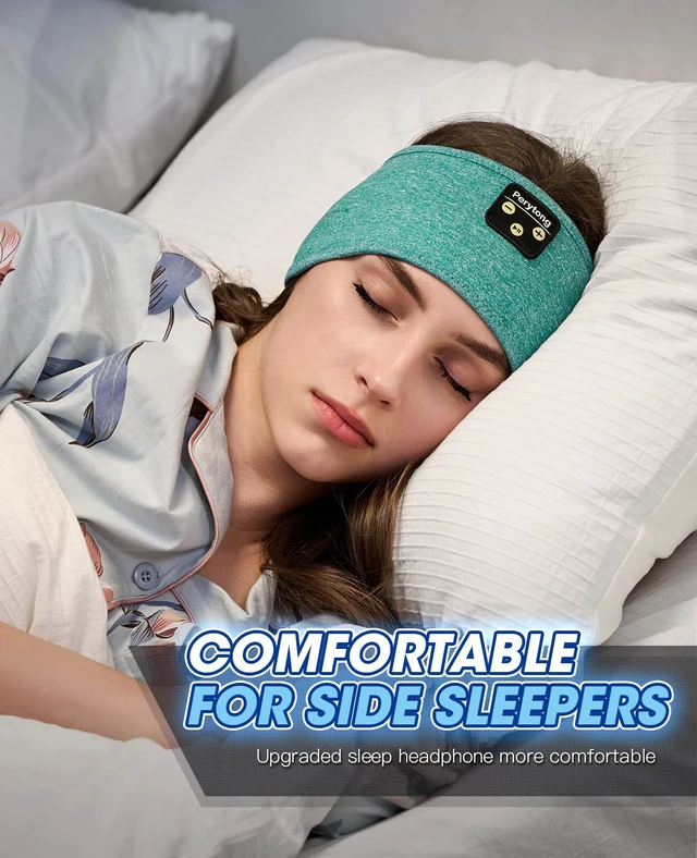 Alt view image 5 of 7 - Sleep Headphones Wireless, Bluetooth Headband Sports Sleeping Headphones Sleep Mask Earbuds Breathable Music Headband with Bluetooth 5.4, Perfect for Side Sleepers Sleeping Travel Workout Running
