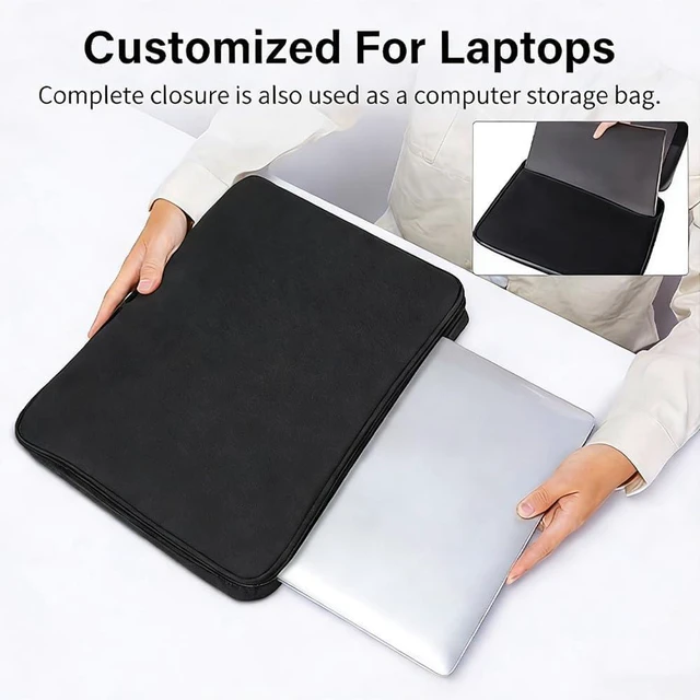 Alt view image 7 of 7 - Anti-Glare Laptop Sun Shade for 14-Inch Notebook, Foldable Screen Hood for Outdoor Work