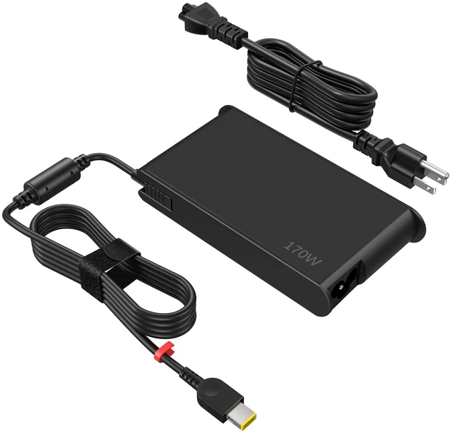 Alt view image 2 of 7 - 170W Laptop Charger Compatible with Lenovo Legion Slim 5 5i LOQ Yellow Suqure Tip 20V/8.5A Adapter For 15 16 series ThinkPad P1 P16, ADL170SDC3A ADL170SLC3A, ADL170SCC3A Power Cord Supply