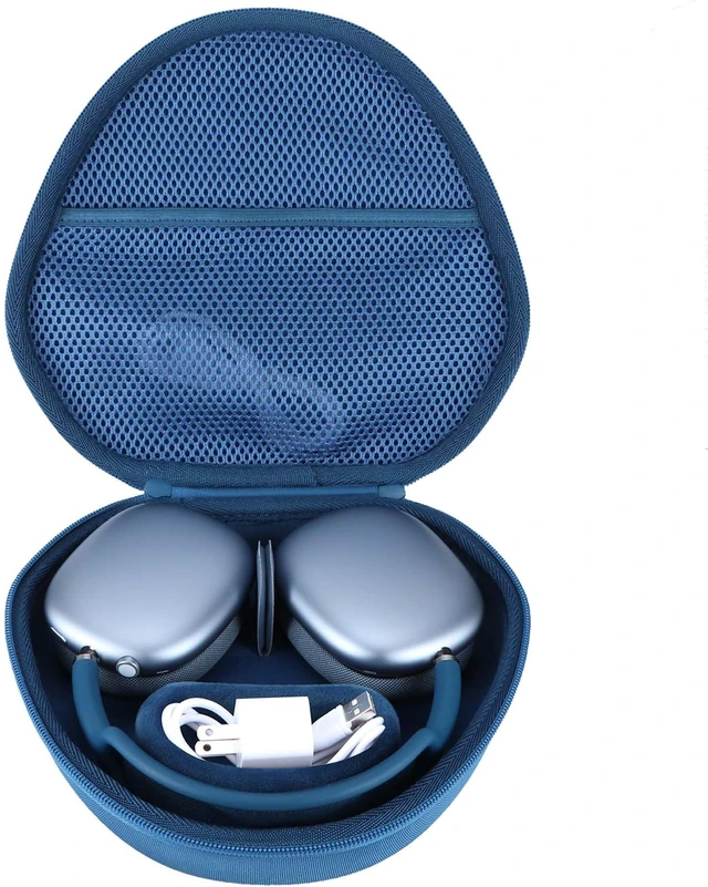 Main image of Hard Case Replacement for Apple Airpods Max Over-Ear Headphones Hard Shell Shockproof, Portable Headphone Storage, Mesh Bag Organizer, Lightweight Travel