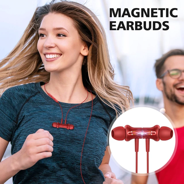 Alt view image 6 of 7 - USB C Earbuds for Samsung S25 S26 Ultra S24+ S23 Fe S22, Red Type C Earphone with Mic Stereo Magnetic Corded USBC Headphone for iPhone 18 Pro Max Duo 17 Air 16 15 Plus/iPad/Pixel 11 10 9