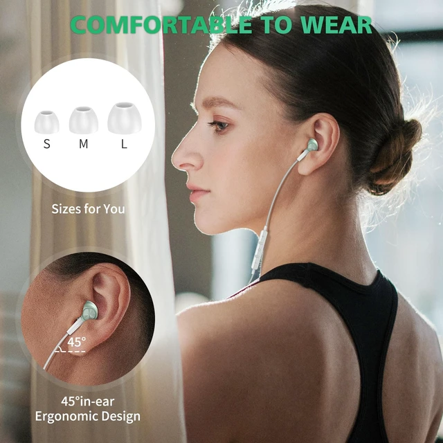 Alt view image 5 of 7 - Wired Earbuds USB C for Samsung S26 S25 Ultra S24 S22 S23 Fe Green Type C Headphone with Mic Stereo Magnet Case Corded Earphone for iPhone 18 Pro Max Duo 17 Air 16 15 Plus/iPad/Pixel 11 10 9