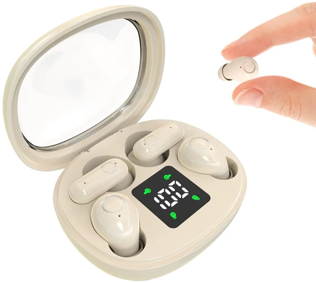 Main image of Mini Wireless Sleep Earphones, Designed for Side Sleepers Invisible Flat Earbuds, Comfortable for Small Ears, Discreet in-Ear Design, Skin-Friendly, Ideal for Women and Work Use (Skin)