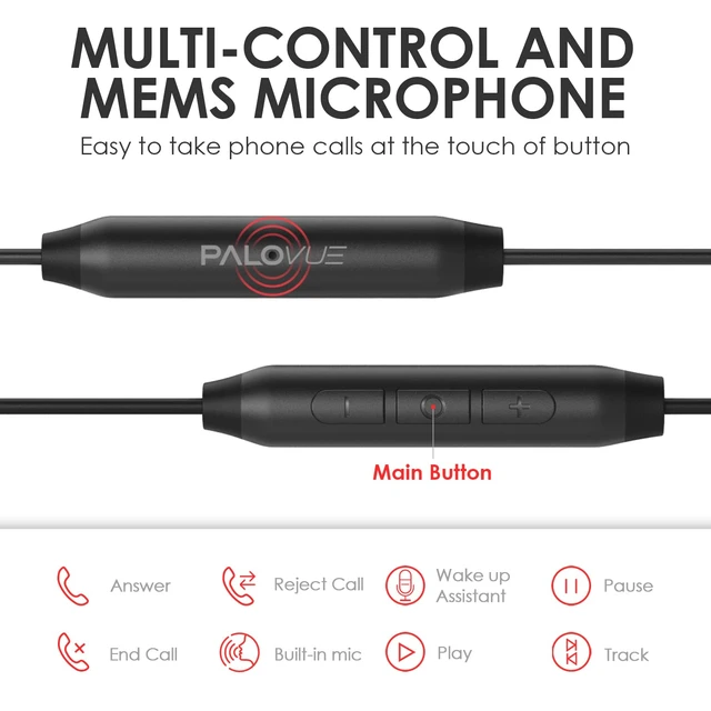 Alt view image 6 of 7 - USB Type C Headphones in Ear Earbuds, Red Mic and Volume Control, Compatible for Galaxy S25/S24/S23/Galaxy Note 10, iPhone 17/16/15