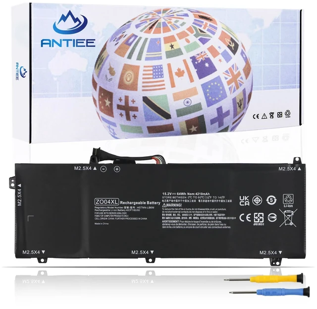 Main image of ZO04XL Laptop Battery for HP ZBook Studio G3 G4 Mobile Workstation ZO04 ZO06 ZO06XL 808396-421 808450-001 808450-002 HSTNN-CS8C HSTNN-C88C HSTNN-LB6W HSTNN-KB6W 15.2V 64Wh 4210mAh