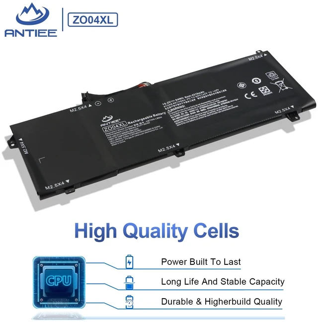 Alt view image 3 of 7 - ZO04XL Laptop Battery for HP ZBook Studio G3 G4 Mobile Workstation ZO04 ZO06 ZO06XL 808396-421 808450-001 808450-002 HSTNN-CS8C HSTNN-C88C HSTNN-LB6W HSTNN-KB6W 15.2V 64Wh 4210mAh