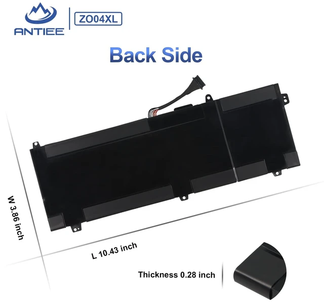 Alt view image 6 of 7 - ZO04XL Laptop Battery for HP ZBook Studio G3 G4 Mobile Workstation ZO04 ZO06 ZO06XL 808396-421 808450-001 808450-002 HSTNN-CS8C HSTNN-C88C HSTNN-LB6W HSTNN-KB6W 15.2V 64Wh 4210mAh