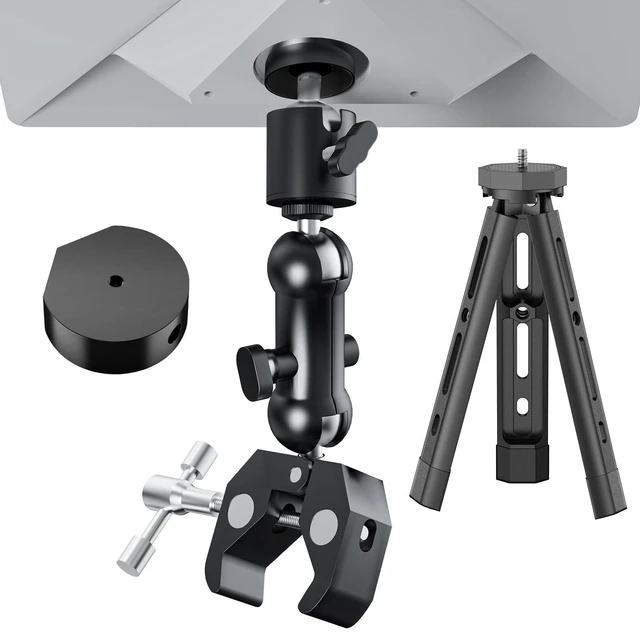 Main image of Starlink Mini Mount, Aluminum Alloy Adjustable Tripod Stand for 2025 Starlink Mini RV/Pole/Clamp/RV Ladder Mount, Quick Install with Adapter, Stable Starlink Mini Tripod Mount