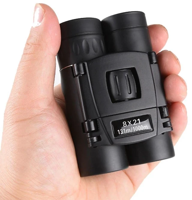 Main image of 8x21 Compact Binoculars for Adults Teens, Mini Small Full Optical Binoculars for Bird Watching Opera Hiking Hunting Travel Concert (Black)