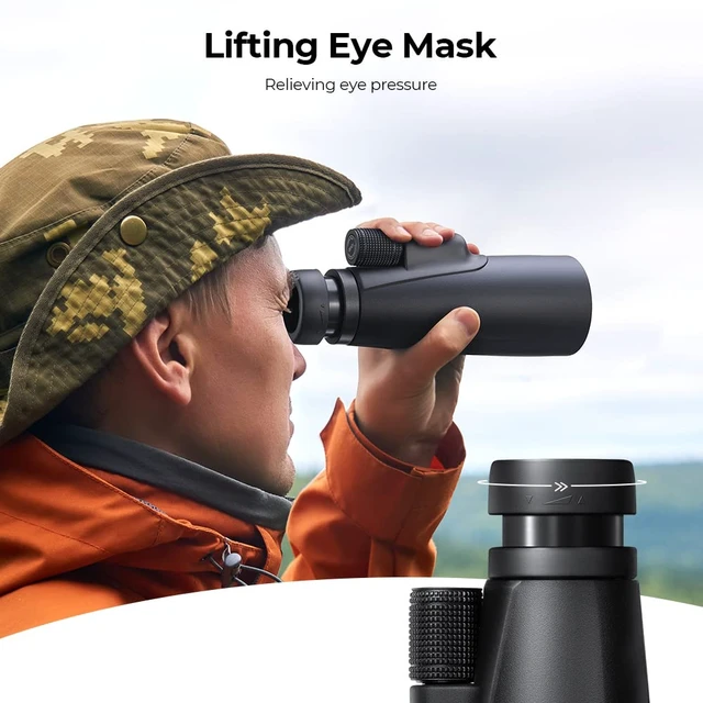 Alt view image 6 of 7 - 12X50 HD Monoculars, Monoculars Telescope for Adults with BAK4 Prism & FMC Lens, Waterproof Monocular Scope with Dual Focus for Bird Watching Hunting Wildlife Hiking Traveling