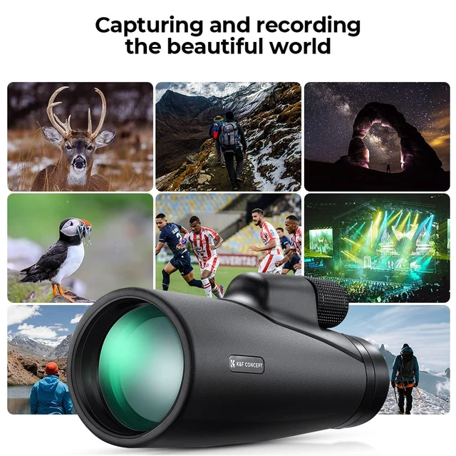 Alt view image 7 of 7 - 12X50 HD Monoculars, Monoculars Telescope for Adults with BAK4 Prism & FMC Lens, Waterproof Monocular Scope with Dual Focus for Bird Watching Hunting Wildlife Hiking Traveling
