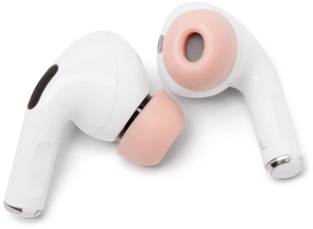 Alt view image 6 of 7 - TipZ - Upgraded Memory Foam Ear Tips for Airpods Pro Made by Wicked Cushions Improved Comfort, Tighter Seal & Better Foam Rebound, Fits in Charging Case Wicked Light Pink