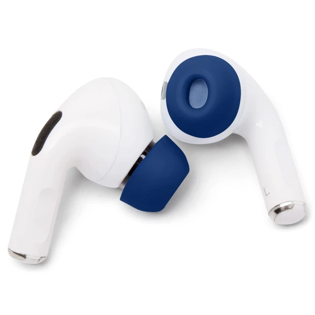 Alt view image 7 of 7 - TipZ - Upgraded Memory Foam Ear Tips for Airpods Pro Made by Wicked Cushions Improved Comfort, Tighter Seal & Better Foam Rebound, Fits in Charging Case Wicked Navy Blue