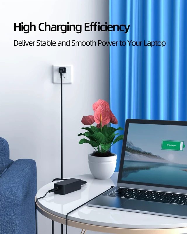 Alt view image 6 of 6 - AC Charger Fit for Asus Chromebook C202 C202S C202SA C300 C300M C300MA C300S C300SA C200 C200M C200MA C301SA C301S C301 D553MA D553M D553 C202SA-YS04 Laptop Power Supply Adapter Cord