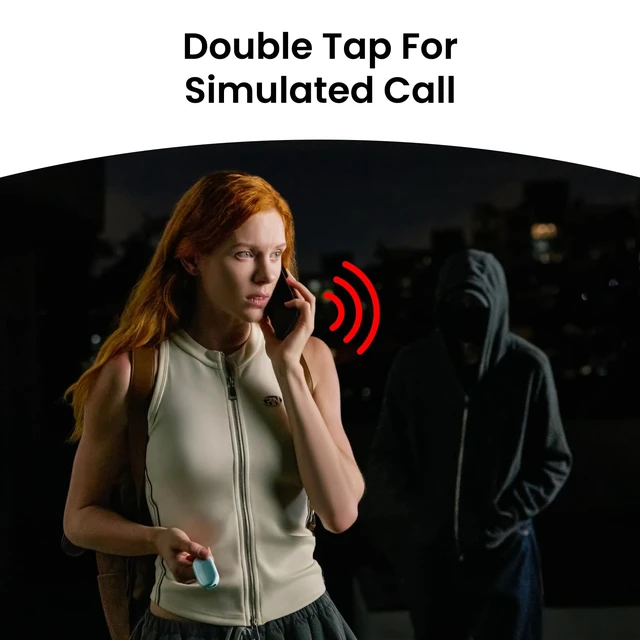 Alt view image 7 of 7 - 130 dB Personal Safety Alarm for Women with Apple Find My APP, Extra-Loud Siren & Strobe Light, Waterproof Self Defense Keychain for Women, College Girls and Kids (White)