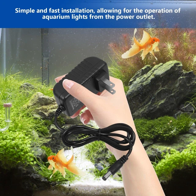Alt view image 5 of 7 - LED Power Adapter AC110-240V DC12V 1A Switching Power Supply Converter for Aquarium Fish Tank Light (US Plug)