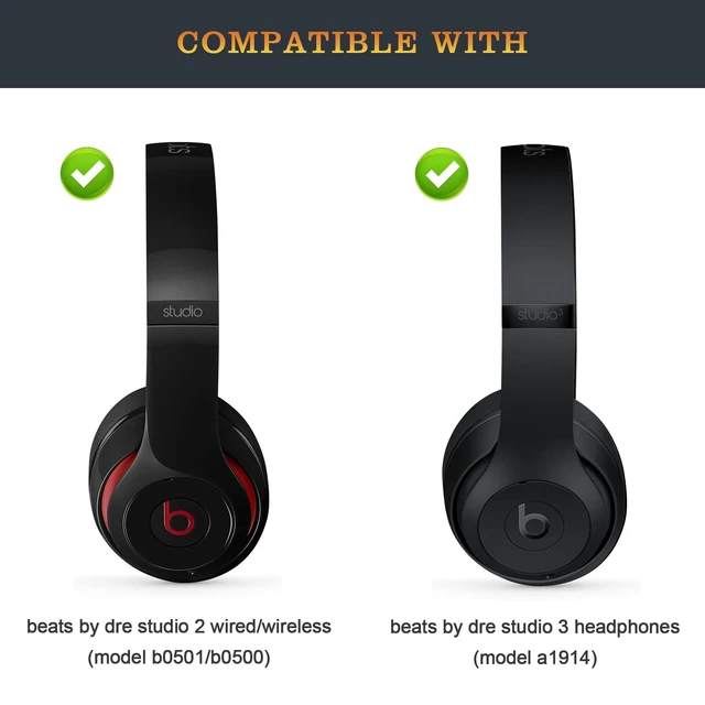 Alt view image 2 of 7 - Studio 2 Headband Same as The OEM Arch Band B0501 Replacement Parts Accessories Compatible with Beats by Dr. Dre Studio2 Wired/Wireless (Model B0500/B0501) Headphones (Gloss Black)