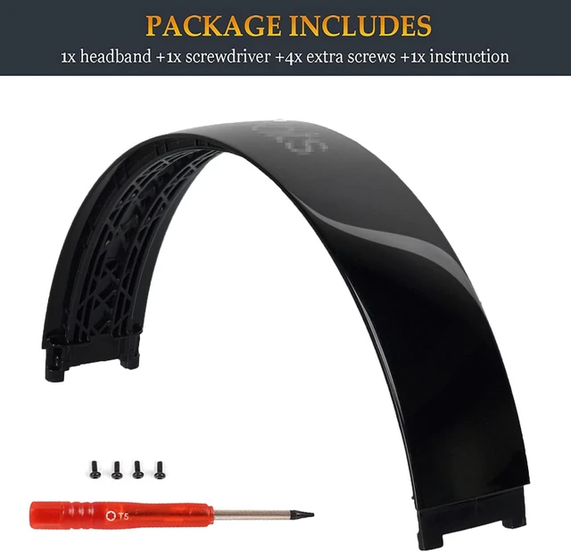 Alt view image 6 of 7 - Studio 2 Headband Same as The OEM Arch Band B0501 Replacement Parts Accessories Compatible with Beats by Dr. Dre Studio2 Wired/Wireless (Model B0500/B0501) Headphones (Gloss Black)