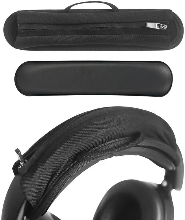 Main image of Universal Headphone Headband Cover + Removable Headband Cushion for Sony Beats Bose Skullcandy Soundcore JBL Sennheiser HyperX ATH Corsair Jabra & Other Headphones, Foam Headband Pad