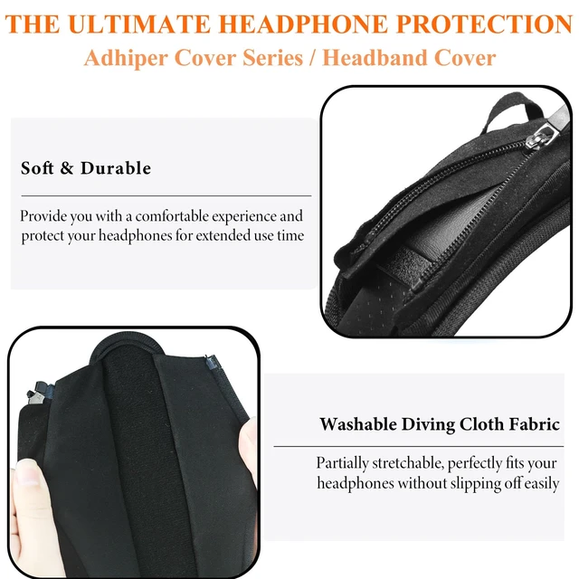 Alt view image 3 of 7 - Universal Headphone Headband Cover + Removable Headband Cushion for Sony Beats Bose Skullcandy Soundcore JBL Sennheiser HyperX ATH Corsair Jabra & Other Headphones, Foam Headband Pad