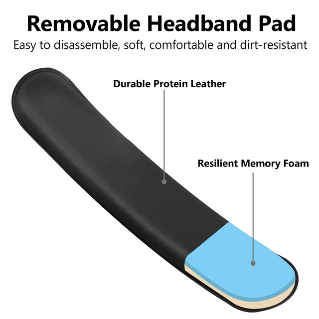 Alt view image 6 of 7 - Universal Headphone Headband Cover + Removable Headband Cushion for Sony Beats Bose Skullcandy Soundcore JBL Sennheiser HyperX ATH Corsair Jabra & Other Headphones, Foam Headband Pad