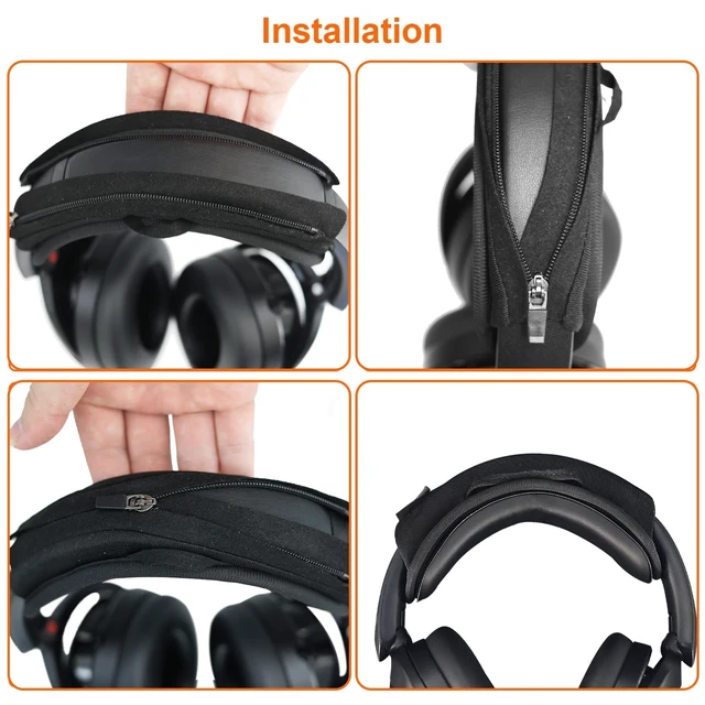 Alt view image 7 of 7 - Universal Headphone Headband Cover + Removable Headband Cushion for Sony Beats Bose Skullcandy Soundcore JBL Sennheiser HyperX ATH Corsair Jabra & Other Headphones, Foam Headband Pad