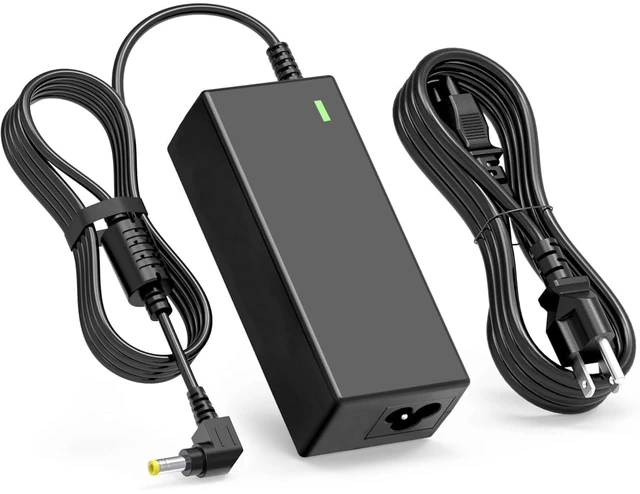 Main image of 19V Power Cord Compatible with HP Monitor 20" 21.5" 23" 23.8" 25" 27"; 22cwa 25vx 22bw 23bw 23cw 24ea 24es 25bw 25es 25xw 27bw 27xi 27er Power Supply IPS LED Backlit Full HD Display